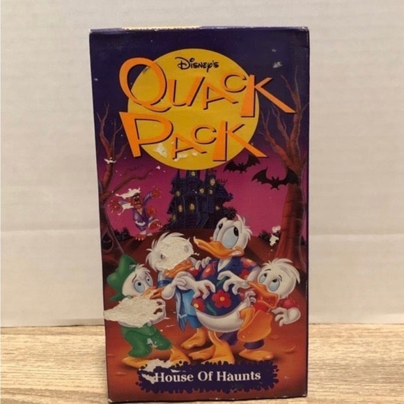 1997 Quack Pack House of Haunts VHS Animated Disney Donald Duck Halloween Video - Picture 1 of 9